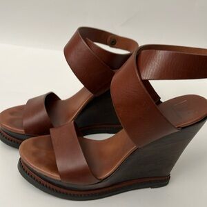 Brown DVF wedges